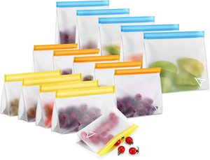 Silicone Food <b>Bag</b> <b>Compressed</b> Space Saver Space Saving Travel CompressionBags Leakproof Peva Reusable Freezer <b>Bags</b> - Product Image 6