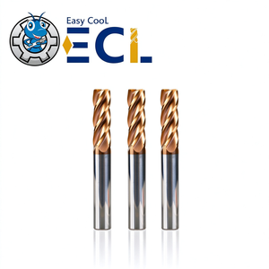 Fresa de carburo de 4 filos con recubrimiento TiAlN Easy CooL, ángulo de hélice de 45 grados, para fresado CNC - Product Image 4