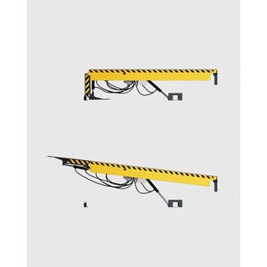 Rampe en acier électro-hydraulique BAG-DS250B - Double charnière, 6000-9000 kg, conforme à la norme EN1398 - Product Image 4