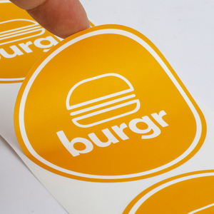 Etiquetas Adhesivas de Vinilo con Logotipo Personalizado, <span class=keywords><strong>en</strong></span> Rollo, <span class=keywords><strong>para</strong></span> Comida <span class=keywords><strong>para</strong></span> Llevar, Seguras <span class=keywords><strong>para</strong></span> Alimentos, <span class=keywords><strong>para</strong></span> Restaurantes, Cadenas de Hamburguesas y Servicios de Comida <span class=keywords><strong>para</strong></span> Llevar - Product Image 3