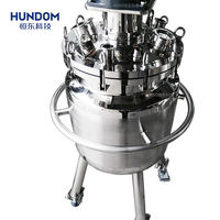 Réservoir de mélange mobile en acier inoxydable de 50 L avec roues, réservoir de mélange de savon liquide pour tests de laboratoire