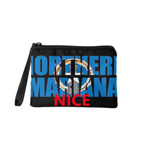 Dompet Koin Bertema Gaya Saipan Kustom, Dompet Resleting Tahan Lama untuk Belanja, Penyimpanan Barang-Barang Kecil, dan Pilihan Hadiah Ulang Tahun