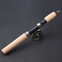 Canne à pêche télescopique en fibre de carbone de 55 cm, 65 cm, 75 cm pour la pêche à la mouche, la pêche sur glace, la pêche au black-bass et au brochet
