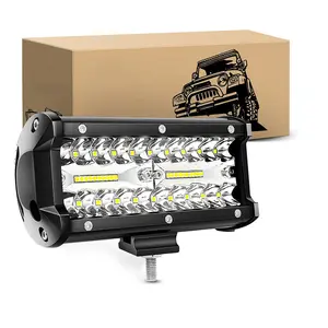 批发汽车照明系统便携式120瓦工作灯全地形车吉普卡车船DC IP68防水发光二极管卡车越野灯