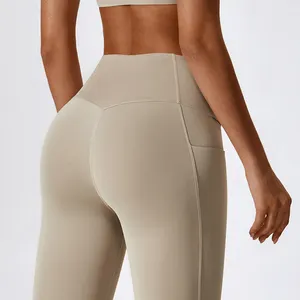 Gran oferta de entrenamiento Scrunch Butt Sexy cintura alta Control de barriga mujeres Leggins Ulti-Dry elástico correr gimnasio medias entrenamiento - Product Image 1