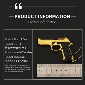 Giocattolo in metallo portachiavi <span class=keywords><strong>pistola</strong></span> con proiettili Beretta <span class=keywords><strong>M9</strong></span> ciondolo giocattolo pistole realistiche in metallo modello Mini portachiavi <span class=keywords><strong>pistola</strong></span> in metallo portachiavi - Product Image 2