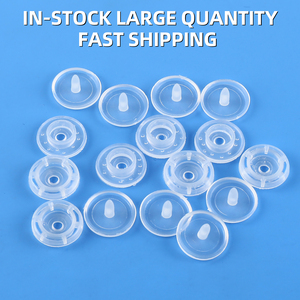 Boutons ronds transparents blancs en <span class=keywords><strong>plastique</strong></span> <span class=keywords><strong>à</strong></span> <span class=keywords><strong>pression</strong></span> pour vêtements, vente chaude en usine - Product Image 3