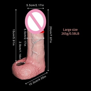 Gaine de pénis en silicone liquide pour homme, accessoires de jeu de rôle pour couple - Product Image 2