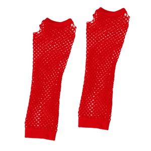 Gants de danse en filet épais de style sexy Matériau en nylon Mitaines longues et extensibles pour les fêtes Accessoire de mode à la mode - Product Image 4