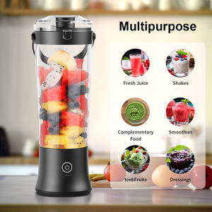 Mixeur 600 ml, 6 lames, rechargeable, avec couvercle pour boissons, smoothie, jus, sans fil, fonctionne sur batterie, 150 W, glace pilée, <span class=keywords><strong>blender</strong></span> portable - Product Image 6