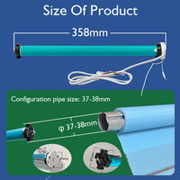 Moteur de store tubulaire automatique WiFi SZMYQ 25 mm 0,8 Nm, charge maximale 4,21 kg, application de maison intelligente, télécommande pour bureau intérieur