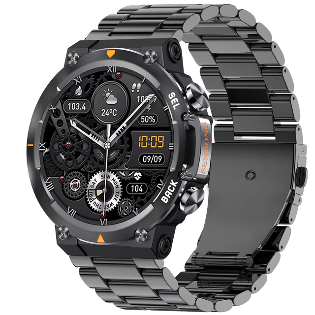 Hot MAX18 Men's Smartwatch with 1.43inch AMOLED HD Big Screen BT Calls Gesture Control AI Voice Sports Features