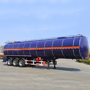Satılık 3 aks paslanmaz çelik yakıt tankı yarı Tanker kamyon römork
