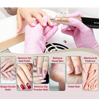 Polisseuse à ongles professionnelle 35000 tr/min, multifonctionnelle, rechargeable par USB Type C, portable, machine de manucure et pédicure, 10 heures d'autonomie