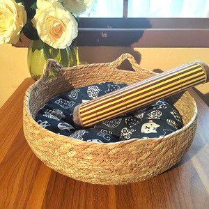 Fábrica directa de algas marinas naturales tejidas a mano cama para mascotas algas marinas mimbre perro gato cama con cojín - Product Image 4