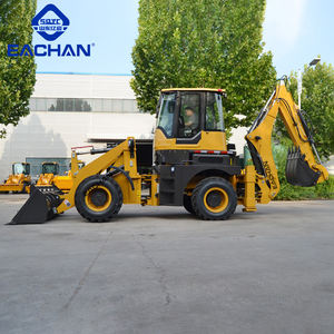 Pengiriman cepat Mini depan berakhir pemuat pertanian 4x4 mikro Backhoe ekskavator bumi mesin bergerak pemuat Backhoe hidrolik - Product Image 6