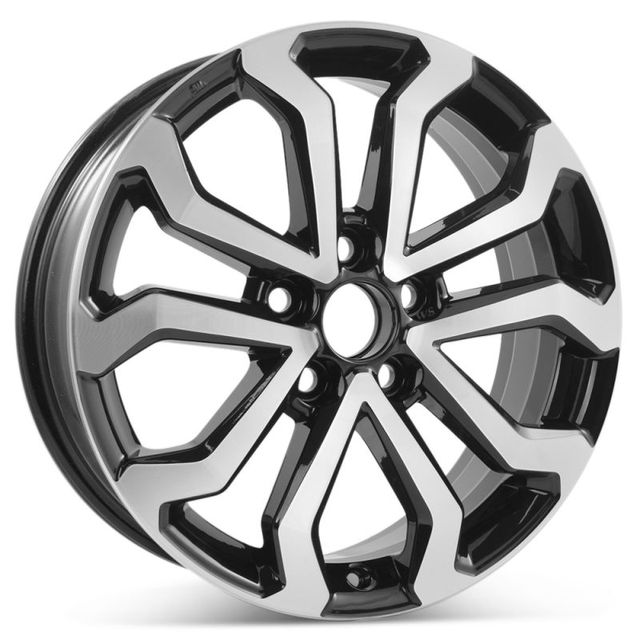 SYAC Factory OEM Wheels 17 Inch 5*114.3 Original Style Black Machined Face Wheels for Corolla Cross Frontlander SUV Car Rims