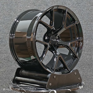 Jantes forgées style FI-R noir brillant 19 20 21 pouces 5x114.3 5x120, jantes à rayons performantes pour <span class=keywords><strong>Ford</strong></span> <span class=keywords><strong>Mustang</strong></span> Toyota Supra <span class=keywords><strong>Mustang</strong></span> GT - Product Image 1