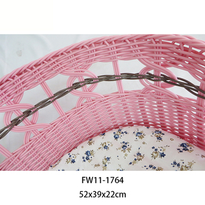 Venta al por mayor cesta <span class=keywords><strong>de</strong></span> almacenamiento lavable hecho a mano barato forma ovalada mascota caseta para gatos cesta - Product Image 3