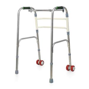 <span class=keywords><strong>Andador</strong></span> plegable de aluminio <span class=keywords><strong>para</strong></span> <span class=keywords><strong>adultos</strong></span>, <span class=keywords><strong>andador</strong></span> médico de dos huecos <span class=keywords><strong>para</strong></span> discapacitados con rueda - Product Image 1