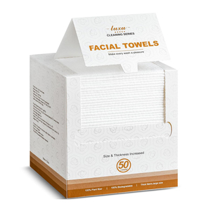 Boîte en cartons pliants personnalisés Boîte de <span class=keywords><strong>papier</strong></span> d'emballage de serviettes pour le visage propre et doux avec serrure d'extrémité inversée adaptée à l'emballage du produit - Product Image 2