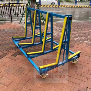 High Quality 1 Meter Loading 500kg Small Window <b>Transport</b> Rack Glass Trolley Q235 Material SPEEDONE Brand Handing SDYSJ260107-1 - Product Image 2