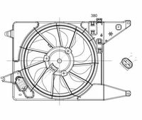 Moteur de ventilateur de refroidissement de radiateur NEUF (12V) pour RENAULT Dacia Sandero Logan LS K9K 790 K7M 800 6001548527, 214815057R