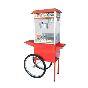 popular China popcorn machine wholesale price electric automatic popcorn machine cart