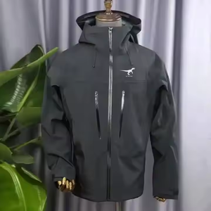 <span class=keywords><strong>Veste</strong></span> coupe-vent personnalisée unisexe pour hommes et femmes <span class=keywords><strong>veste</strong></span> de pluie d'extérieur imperméable à coque dure monocouche <span class=keywords><strong>3</strong></span> en 1 <span class=keywords><strong>veste</strong></span> de pluie de haute qualité - Product Image 4