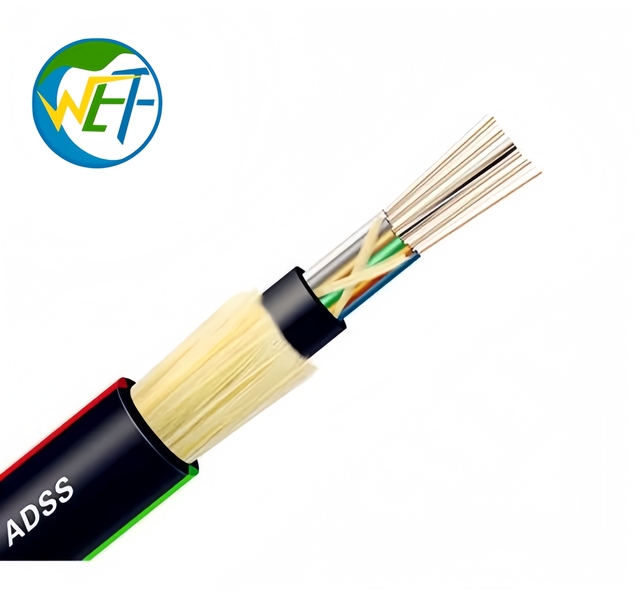 ADSS All-Dielectric Self-Supporting 24 Core G.652D Single Mode Fiber Optic Cable Aerial IEC 60794 IEEE 1138 Optical Cable