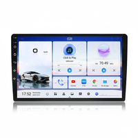 Autoradio Android 9 pouces 8 cœurs 4+64 Go avec écran IPS, prise en charge DSP, FM, Carplay, Android Auto, WiFi, audio stéréo, lecteur DVD de voiture