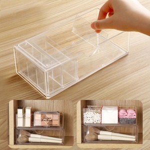 Support OEM Dresser Dustproof Transparent Rings <b>PS</b> Cosmetics Storage Drawer Box Plastic Jewelry Organizer for Bedroom - Product Image 4