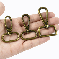 Meetee Styles Mixtes 20/25/32/38/50mm Boucles Métalliques pour Sacs Mousquetons Homard Collier Carabine Crochet à Pression DIY Porte-Clés Accessoires de Sac