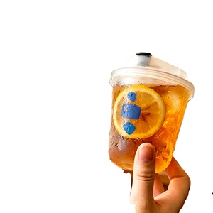 Vasos Desechables de PET Transparentes en Forma de U de 90 mm, 12 oz/16 oz, Libres de BPA, con Tapa, para Té de Burbujas, Leche y Jugos, con Logotipo Personalizado al por Mayor - Product Image 3