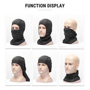 Máscaras de esquí de diseño Cubierta de cara completa Máscara de montar Un agujero Spandex Máscara de montar a prueba de viento Pasamontañas para hombres Mujeres - Product Image 4