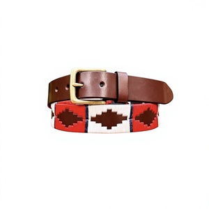 Ceintures en cuir de buffle véritable faites à la main, designs personnalisés, durables, modèles personnalisables, dernières ceintures polo tendance pour hommes en vente - Product Image 2