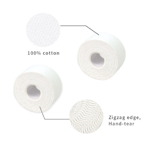 Ruban de sport en coton blanc de 10cm de large avec logo personnalisé Bande de kinésiologie rayonne à l'oxyde de zinc pour doigt de <span class=keywords><strong>cheville</strong></span> - Product Image 5