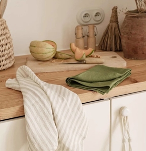 Servilletas de Lino 100%, Servilletas de Tela de Lino Bordadas a Mano Personalizadas para Bodas - Product Image 4