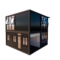 Villa moderne préfabriquée détachable de 20 pi x 4 pi, bureaux conteneurs, maisons mobiles en kit, panneaux sandwich en acier