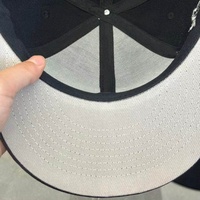 Casquettes Snapback de baseball OEM ODM avec logo personnalisé, noires, structurées, 6 panneaux, pour hommes, Gorras, casquettes Snapback brodées
