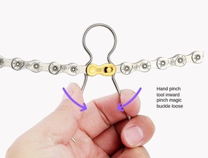 유니버설 핏 헤비 듀티 자전거 체인 퀵 링크 (8, 9, <span class=keywords><strong>10</strong></span>, 11, 12단 및 싱글 스피드 산악/로드 자전거 정비용) - Product Image 6