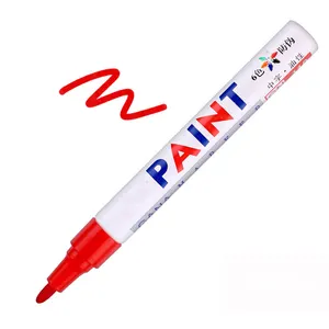 사용자 정의 로고가있는 다양한 색상 페인트 마커 펜 빠른 건조 영구 오일 기반 페인트 마커 세트