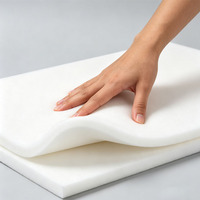 Feuille de mousse de polyuréthane blanche sur mesure, durable, anti-collision, insert d'emballage, rembourrage en mousse PU