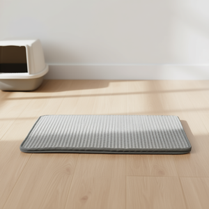 Alfombrilla para arena de gatos Eva, 40 x 70 cm, gris, higiénica, con filtro - Product Image 3