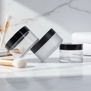 30g 50g 100g 120g 150g 200g 250g 300g Thick Wall PET Empty Face Cream Jar Custom Logo Body <b>Scrub</b> Container - Product Image 3