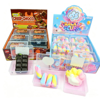 Jouet anti-stress en pâte à modeler souple et sonore en forme de patte de chat croustillante, en forme de beignet au chocolat, fait main, pour la décompression