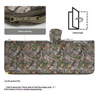 Sac de couchage de camouflage pour la chasse en plein air, style cape de camping, sac de couchage de camouflage, sac de couchage d'urgence pour la montagne