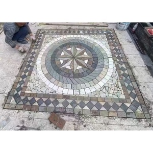 Tự nhiên Slate đá mô hình bằng tia nước huy chương gạch lát sàn - Product Image 5