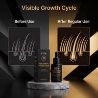 Lotion Capillaire Croissance Cheveux Biotine Romarin Peptide Squalane Soin Nourrissant du Cuir Chevelu Formule 2-EN-1 Sans Prostaglandine OEM Privé Adultes