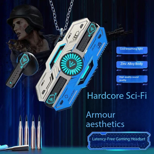 Audífonos Intrauditivos Inalámbricos para Juegos X37 Cool de Aleación de Zinc Mecha TWS con Cadena Metálica, Luz RGB Intermitente, Baja Latencia y Bluetooth - Product Image 5